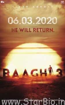 Tiger Shroff’s Baaghi 3 to be released on 6 March 2020