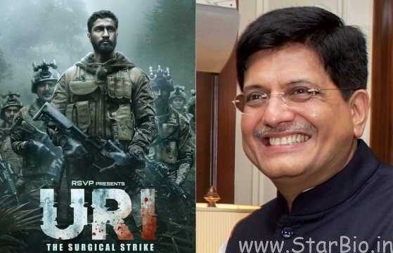 Mentioning Uri, interim finance minister Piyush Goyal announces single-window clearance for Indian filmmakers