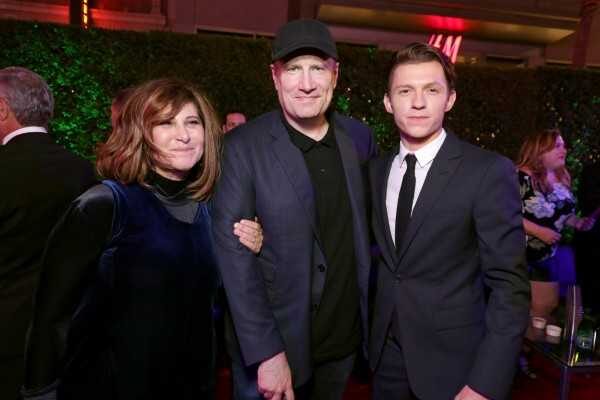 kevin feige amy pascal spider man homecoming tom holland 600x400 1