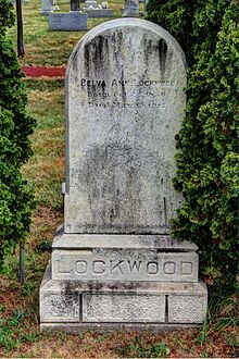 Belva's grave at the Congressional Cemetery