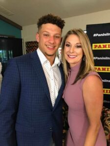 Randi Martin with Son Patrick Mahomes